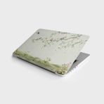 Sticker Art Laptop Sticker Bilgisayar Notebook Pc Kaplama Etiketi 3D Ağaç Kuşlar - 39 x 27 cm - Renkli