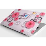 Sticker Art Laptop Sticker Bilgisayar Notebook Pc Kaplama Etiketi 3D Çiçek Kelebek