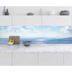 Sticker Art Mutfak Tezgah Arası Folyo Fayans Kaplama Folyosu Deniz Gökyüzü 60x200 CM
