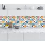 Sticker Art Mutfak Tezgah Arası Folyo Fayans Kaplama Folyosu Fayans Deseni 60x500 CM