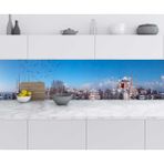 Sticker Art Mutfak Tezgah Arası Folyo Fayans Kaplama Folyosu istanbul Panorama 60x400 CM