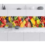 Sticker Art Mutfak Tezgah Arası Folyo Fayans Kaplama Folyosu Meyve Sebze 60X200 cm