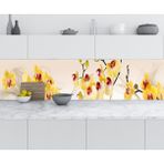 Sticker Art Mutfak Tezgah Arası Folyo Fayans Kaplama Folyosu Sarı Orkide 60x200 CM