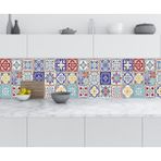 Sticker Art Mutfak Tezgah Arası Folyo Fayans Kaplama Folyosu Türk Fayans Desen 60x100 CM