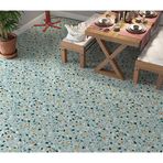 Sticker Art Yer Kaplama Zemin Kaplama Folyosu 65x130 cm Terrazzo Floor Color