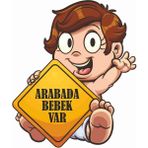 Sticker Atölyesi Arabada Bebek Var Sticker - 21019 - 15 x 12.5 cm - Renkli