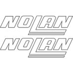 Sticker Atölyesi Nolan Motorcu Sticker - 14185 - 2.6 x 10 cm - Beyaz