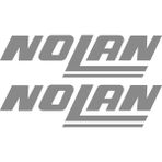 Sticker Atölyesi Nolan Motorcu Sticker - 14185 - 4 x 15 cm - Gri