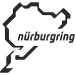 Sticker Atölyesi Nürburgring Sticker - 15122 - 14 x 15 cm - Siyah