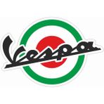 Sticker Atölyesi Vespa Logo Sticker - 14124 Renkli 9 x 6 cm