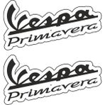 Sticker Atölyesi Vespa Primavera Sticker - 14051 - 7.5 x 15 cm - Siyah