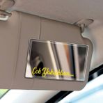 Sticker Çok Yakışıklısın 9x2 cm Çok Yakışıklısın Güneşlik Ayna Yazısı Araba-Motosiklet Cam Etiket Hologram - Sarı