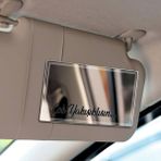 Sticker Çok Yakışıklısın 9x2 cm Çok Yakışıklısın Güneşlik Ayna Yazısı Araba-Motosiklet Cam Etiket Hologram - Siyah