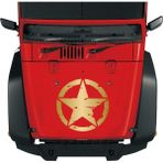 Sticker Dizayn Askeri Yıldız Army Star Sticker - Off Road Pickup Kamp 4x4 Sticker - Araba Oto Motosiklet Karavan Sticker 00677 - 50x50 Cm - Altın