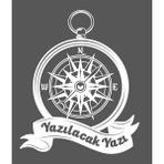 Sticker Dizayn Kişiye Özel Pusula Sticker - Araba Oto Motosiklet Karavan Cam Sticker - 00083 - Beyaz - 40x33 Cm