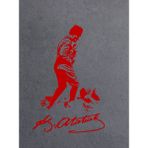 Sticker Dizayn Mustafa Kemal Atatürk Kocatepe Silüet Sticker - Araba Oto Motosiklet Karavan Sticker 00617 - 80x53 Cm - Kırmızı