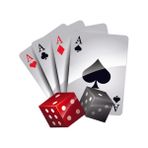 Sticker Dizayn Poker Iskambil Kağıdı Sticker - Araba Oto Motosiklet Araç Sticker 00093 - 30x29 Cm - Renkli