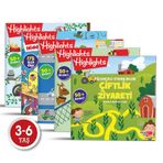 Sticker Eğlenceli Etkinliklerle Hikayeli Bulmaca 5'li Set-Dikkat Atölyesi Yayınları