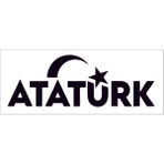 Sticker Fabrikası Atatürk Ay Yıldız Türk Bayrağı Sticker 00884 - 35 x 12,5 cm - Siyah