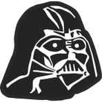 Sticker Fabrikası Darth Vader 9x9 cm Duvar Stickerı