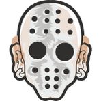 Sticker Fabrikası Demir Maske 10x12 cm Duvar Stickerı