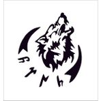 Sticker Fabrikası Göktürkçede Türk ve Kurt Eski Dilde Türk Yazısı Sticker 00758 - 21 x 18 cm - Renkli