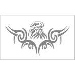 Sticker Fabrikası Kara Kartal Beşiktaş 1903 Şahin Sticker 00889 - 22 x 12 cm - Gri