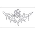 Sticker Fabrikası Kara Kartal Beşiktaş 1903 Şahin Sticker 00889 - Beyaz - 22 x 12 cm