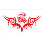Sticker Fabrikası Kara Kartal Beşiktaş 1903 Şahin Sticker 00889 - Kırmızı - 15 x 8 cm