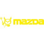 Sticker Fabrikası Mazda Logo Şeytan Sticker 00685 - 18 x 4,5 cm - Renkli
