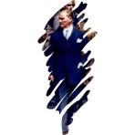 Sticker Fabrikası Mustafa Kemal Atatürk Büyük Türk Başbuğ Türkiye Sticker 00322 - 28 x 12 cm - Renkli