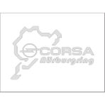 Sticker Fabrikası Opel Corsa Nürburgring Sticker 00919 - Beyaz - 16 x 10 cm