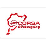 Sticker Fabrikası Opel Corsa Nürburgring Sticker 00919 - Kırmızı - 30 x 20 cm