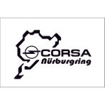 Sticker Fabrikası Opel Corsa Nürburgring Sticker 00919 - Siyah - 25 x 16 cm