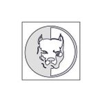 Sticker Fabrikası Pitbull Köpek Sticker 00998 - 21 x 20,5 cm - Beyaz