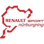 Sticker Fabrikası Renault Sport Nürburgring Sticker 00696 - 30 x 22 cm - Kırmızı
