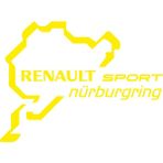 Sticker Fabrikası Renault Sport Nürburgring Sticker 00696 - 30 x 22 cm - Sarı
