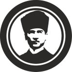 Sticker Fabrikası Şeffaf Atatürk Büyük Türk Başbuğ Sticker 10 x 10 cm Renkli