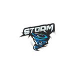 Sticker Fabrikası Storm Fırtına Hortum 13x10 cm Duvar Stickerı