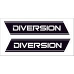 Sticker Fabrikası Yamaha Diversion Sticker 2 Adet 00849 - Siyah - 20 x 4 cm