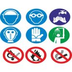 Sticker Iş Güvenliği Uyarı Levhası