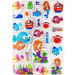 Sticker Kabartmalı A4 boyutunda Stiker Defter, planlayıcı etiket -(Lim010) - Sevimli Balıklar