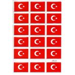 Sticker Kabartmalı A4 Boyutunda Stiker Defter, Planlayıcı Etiket-(lim113) -Türk Bayrağı
