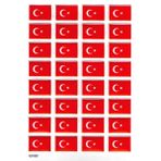 Sticker Kabartmalı A4 Boyutunda Stiker Defter, Planlayıcı ETIKET-(LIM560) - Türk Bayrağı