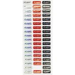 Sticker Kabartmalı Stiker Defter, Planlayıcı Etiket Atatürk mini imza(cb468) 16x7 cm