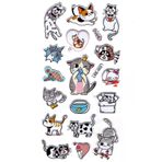 Sticker Kabartmalı Stiker Defter, Planlayıcı Etiket (lre-002) - 17X9 cm - Balık Seven Kedi