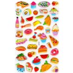 Sticker Kabartmalı Stiker Defter, Planlayıcı Etiket (LXK-007) - 22X14 cm - Pasta Suşi Yemek