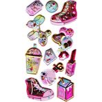 Sticker Kabartmalı Stiker Defter, Planlayıcı Etiket (pullu-802) - 17X9 cm -Ayakkabı Parfüm