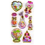 Sticker Kabartmalı Stiker Defter, Planlayıcı Etiket (sulu-908)-14x8 cm - Sulu Kalp Tavşan