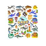 Sticker Kabartmalı Stiker Defter, Planlayıcı Etiket (Syd231-10)-20x18cm- Balık
